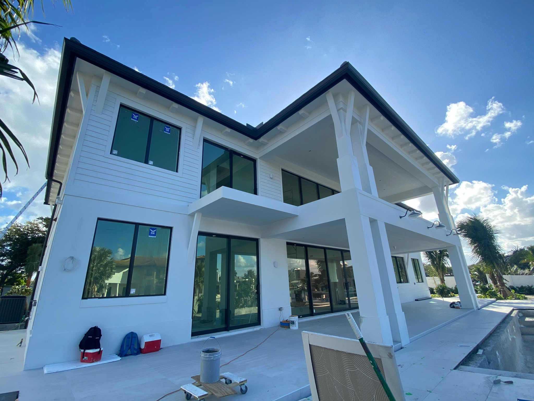 Modern two-storey home exterior